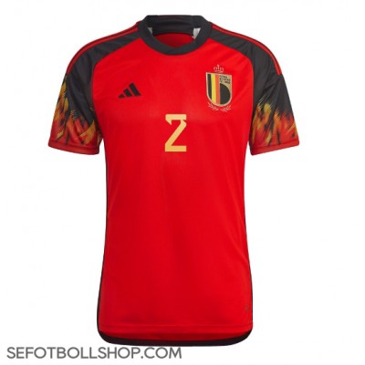 Billiga Belgien Toby Alderweireld #2 Hemma fotbollskläder VM 2022 Kortärmad